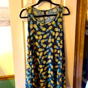 FOREVER21 Flowy Pineapple Dress